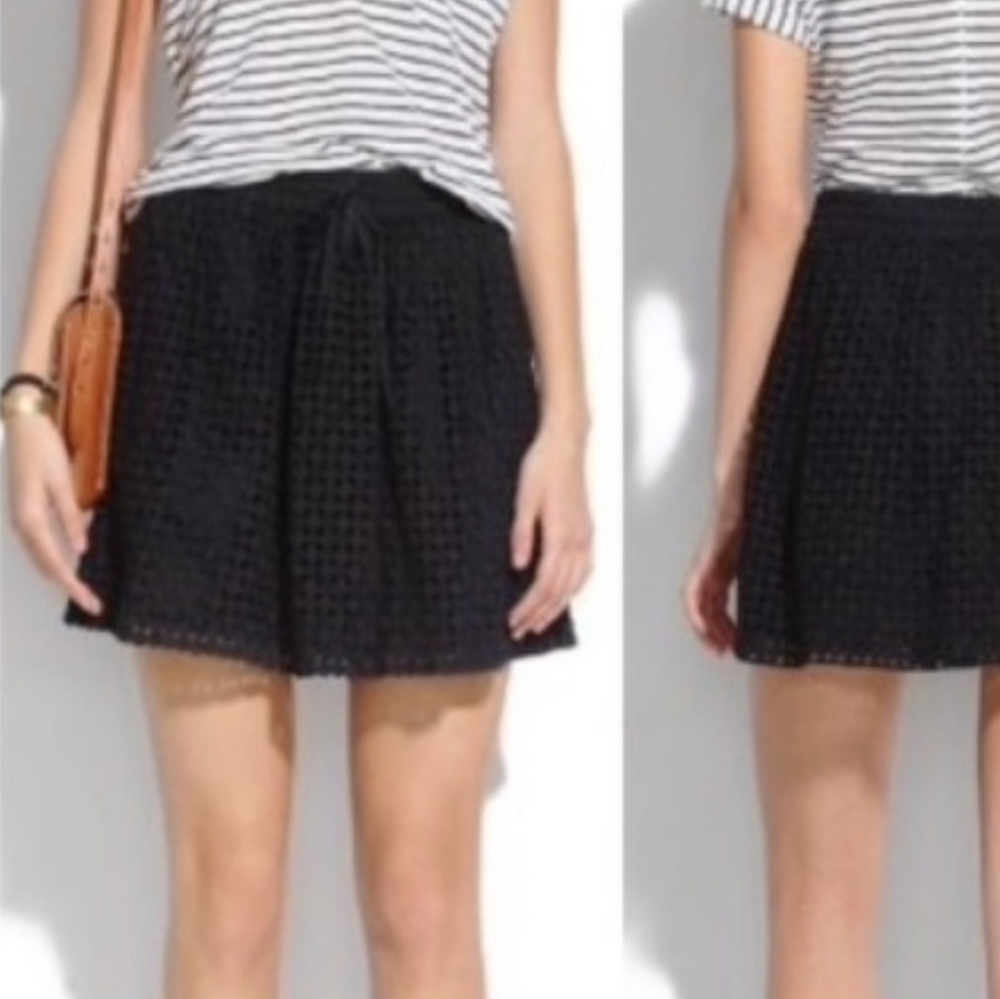 Madewell Eyelet Skater Skirt